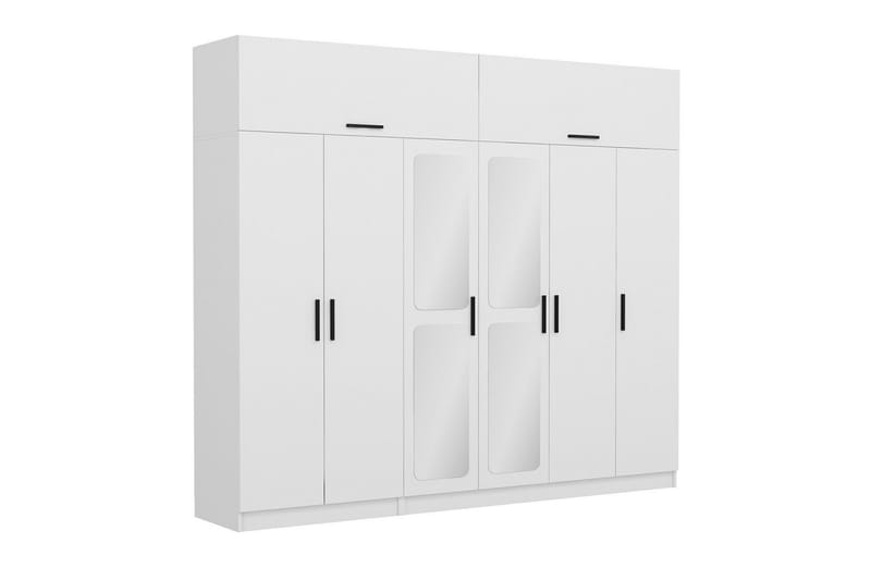 Fruitland Garderobe 270x235 cm - Hvit - Oppbevaring - Klesoppbevaring - Garderober & garderobesystem
