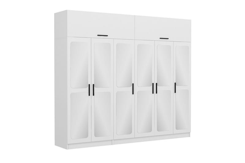 Fruitland Garderobe 270x235 cm - Hvit - Oppbevaring - Klesoppbevaring - Garderober & garderobesystem