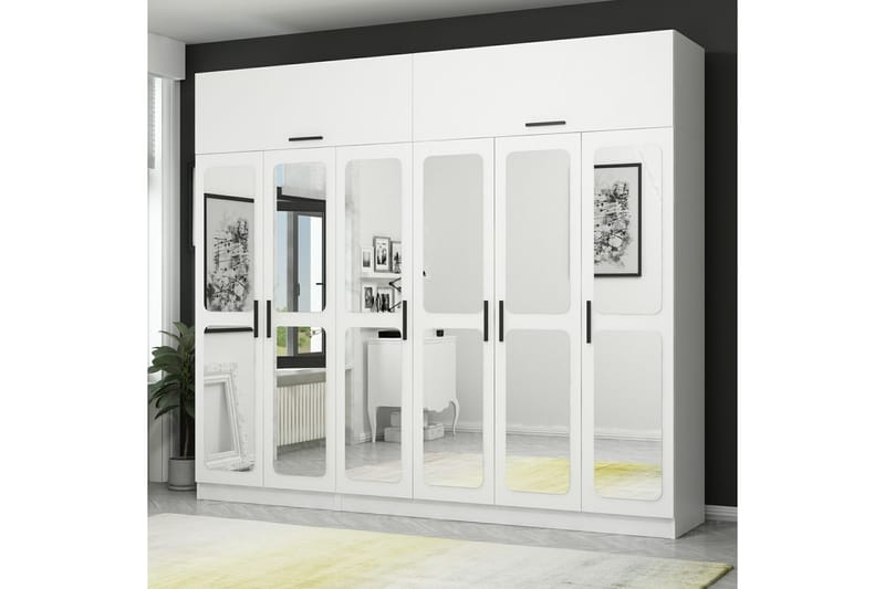 Fruitland Garderobe 270x235 cm - Hvit - Oppbevaring - Klesoppbevaring - Garderober & garderobesystem