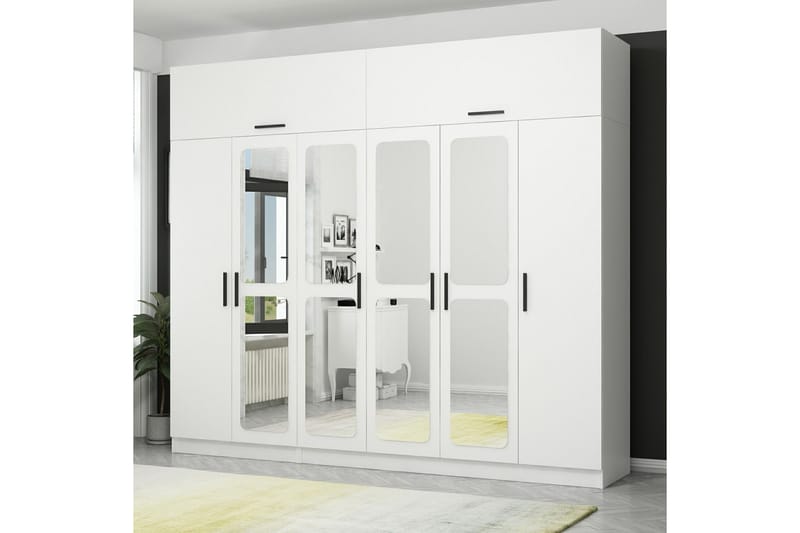 Fruitland Garderobe 270x235 cm - Hvit - Oppbevaring - Klesoppbevaring - Garderober & garderobesystem