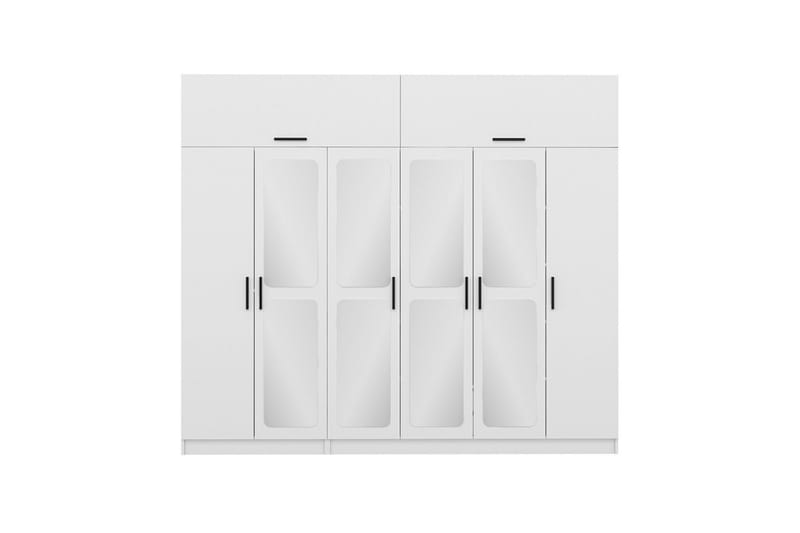 Fruitland Garderobe 270x235 cm - Hvit - Oppbevaring - Klesoppbevaring - Garderober & garderobesystem