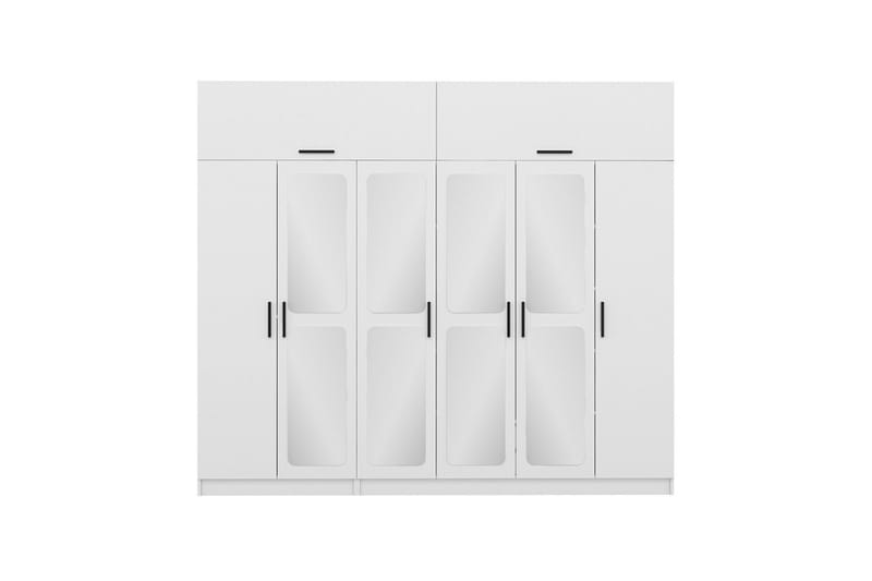 Fruitland Garderobe 270x255 cm - Hvit - Oppbevaring - Klesoppbevaring - Garderober & garderobesystem