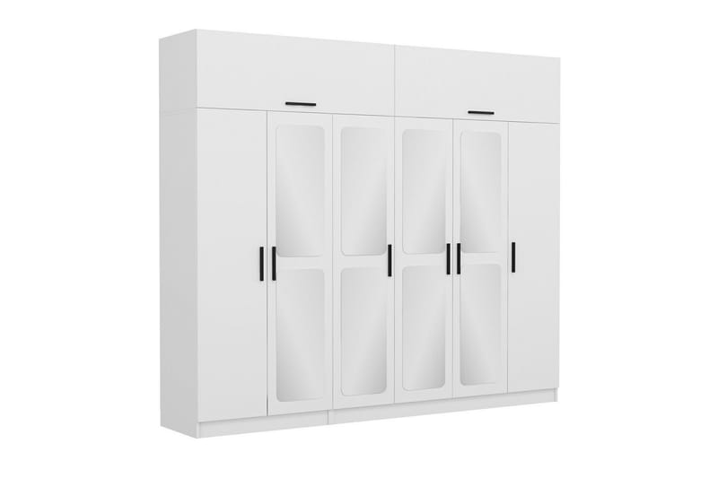 Fruitland Garderobe 270x255 cm - Hvit - Oppbevaring - Klesoppbevaring - Garderober & garderobesystem