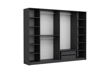 Fruitland Garderobe 274x210 cm - Antrasitt - Oppbevaring - Klesoppbevaring - Garderober & garderobesystem