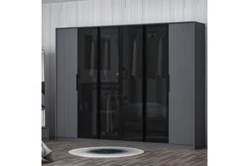 Fruitland Garderobe 274x210 cm - Antrasitt - Oppbevaring - Klesoppbevaring - Garderober & garderobesystem