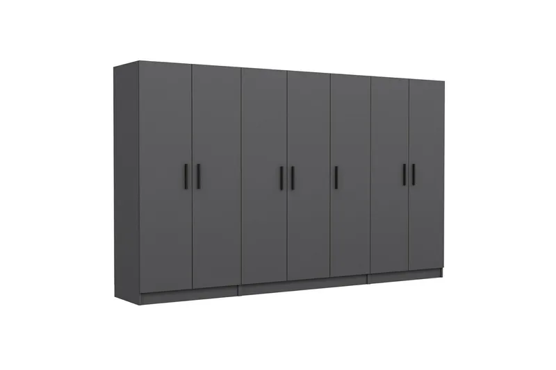 Fruitland Garderobe 315 cm - Antrasitt - Oppbevaring - Klesoppbevaring - Garderober & garderobesystem