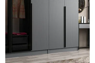 Fruitland Garderobe 315 cm - Antrasitt - Oppbevaring - Klesoppbevaring - Garderober & garderobesystem