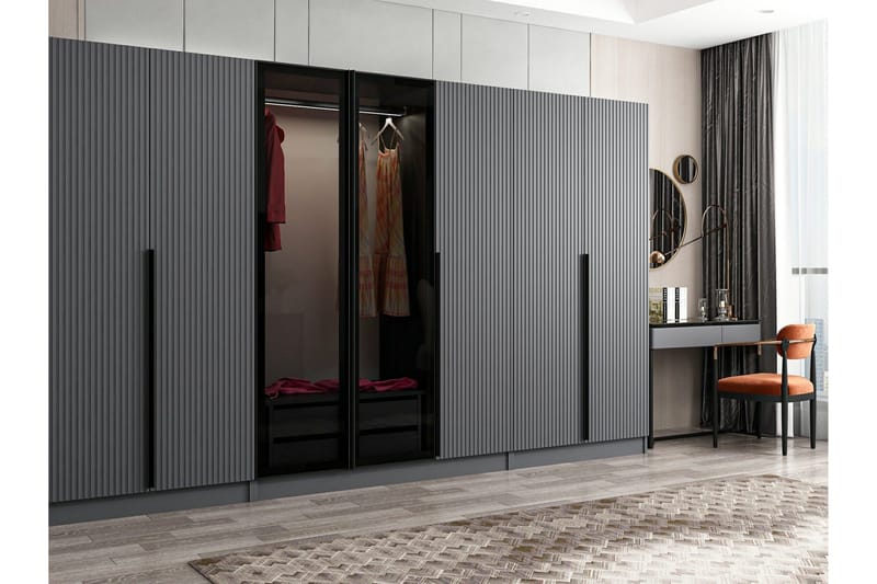 Fruitland Garderobe 315 cm, Antrasitt