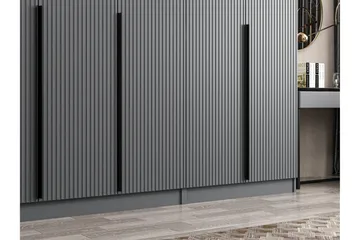 Fruitland Garderobe 315 cm - Antrasitt - Oppbevaring - Klesoppbevaring - Garderober & garderobesystem