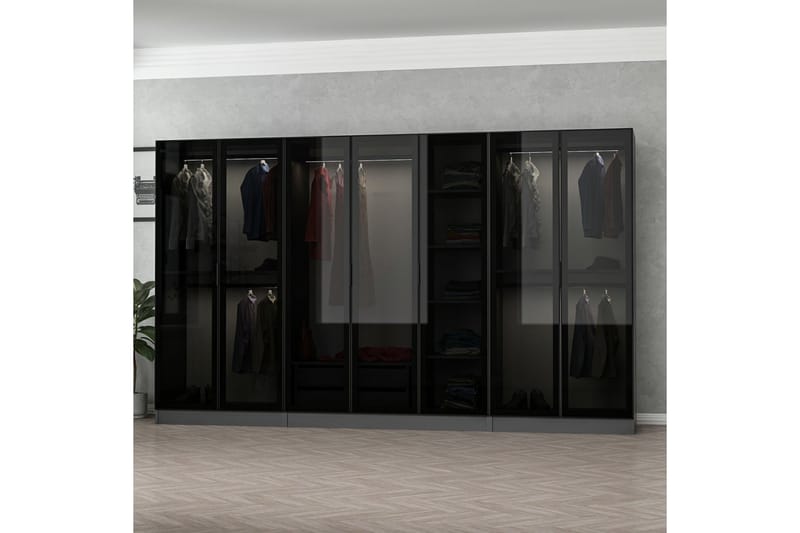 Fruitland Garderobe 315 cm - Antrasitt - Garderober & garderobesystem - Garderobeskap & klesskap