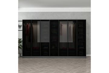 Fruitland Garderobe 315 cm - Antrasitt - Oppbevaring - Klesoppbevaring - Garderober & garderobesystem