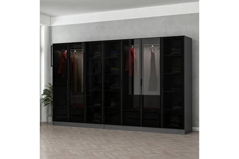 Fruitland Garderobe 315 cm, Antrasitt