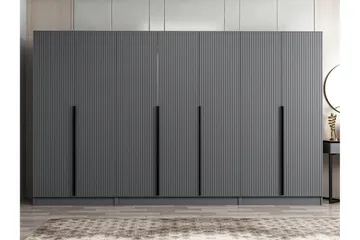 Fruitland Garderobe 315 cm - Antrasitt - Oppbevaring - Klesoppbevaring - Garderober & garderobesystem