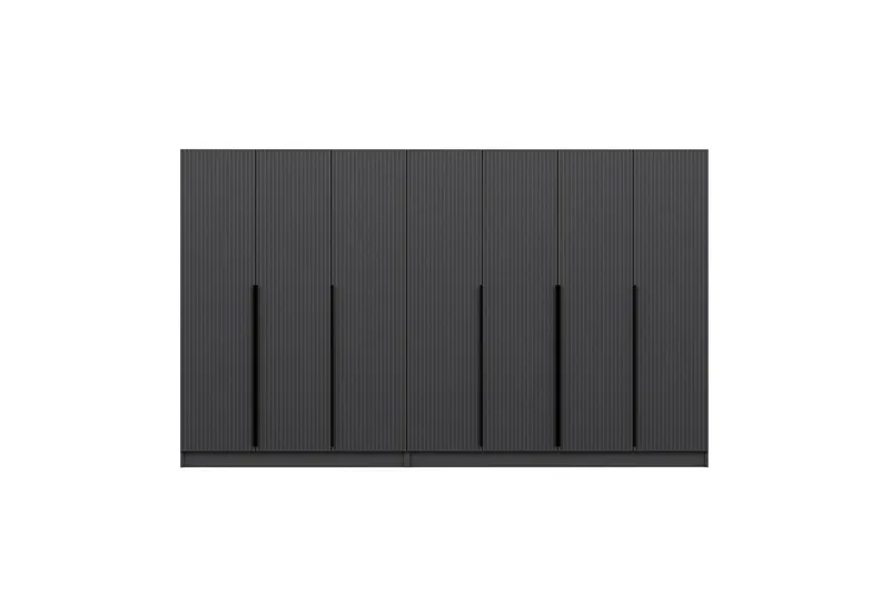 Fruitland Garderobe 315 cm - Antrasitt - Oppbevaring - Klesoppbevaring - Garderober & garderobesystem