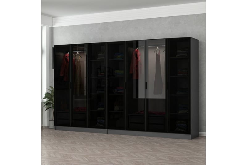 Fruitland Garderobe 315 cm, Antrasitt
