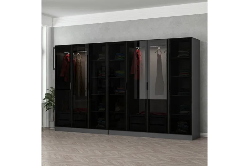 Fruitland Garderobe 315 cm, Antrasitt