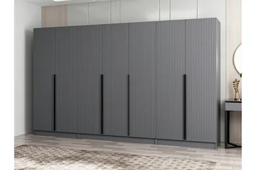 Fruitland Garderobe 315 cm - Antrasitt - Oppbevaring - Klesoppbevaring - Garderober & garderobesystem