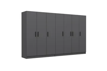 Fruitland Garderobe 315 cm - Antrasitt - Oppbevaring - Klesoppbevaring - Garderober & garderobesystem