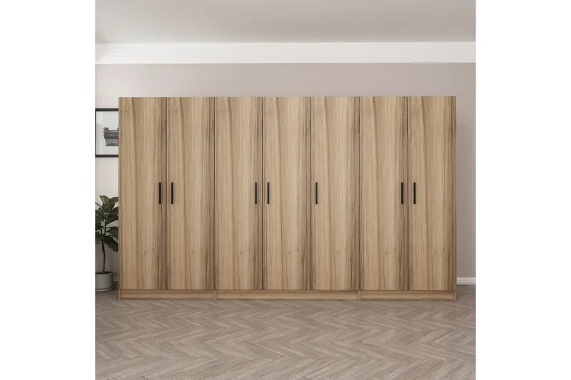 Fruitland Garderobe 315 cm - Eik - Oppbevaring - Klesoppbevaring - Garderober & garderobesystem