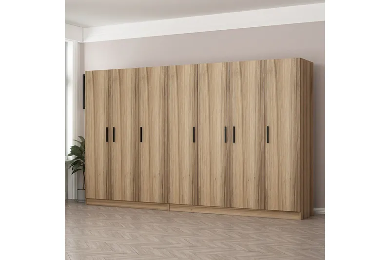 Fruitland Garderobe 315 cm - Eik - Oppbevaring - Klesoppbevaring - Garderober & garderobesystem