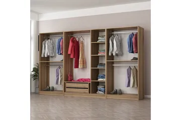 Fruitland Garderobe 315 cm - Eik - Oppbevaring - Klesoppbevaring - Garderober & garderobesystem