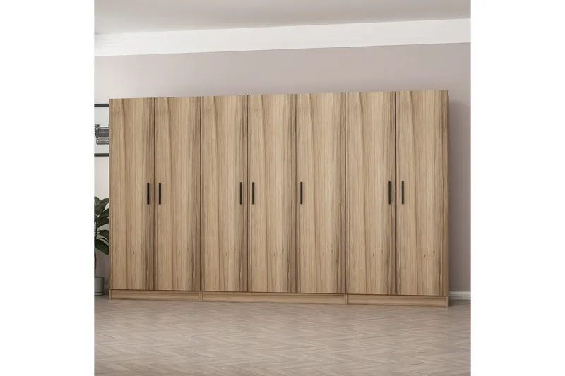 Fruitland Garderobe 315 cm - Eik - Oppbevaring - Klesoppbevaring - Garderober & garderobesystem