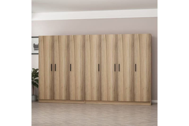 Fruitland Garderobe 315 cm - Eik - Oppbevaring - Klesoppbevaring - Garderober & garderobesystem