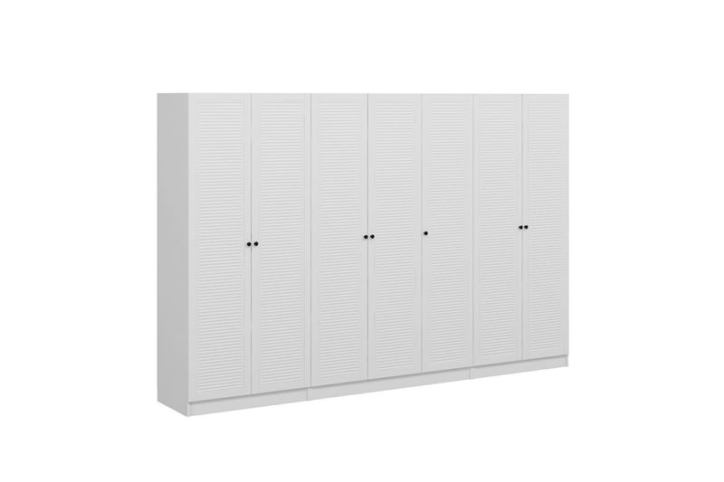 Fruitland Garderobe 315 cm - Hvit - Oppbevaring - Klesoppbevaring - Garderober & garderobesystem