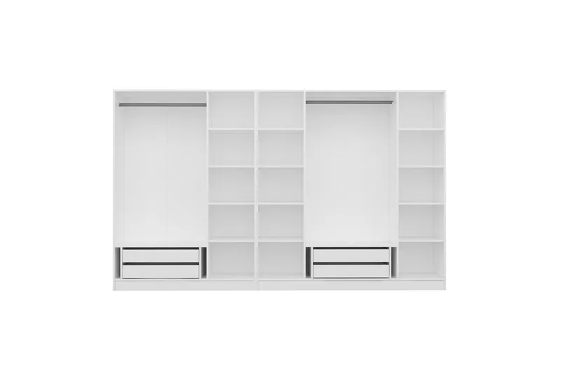 Fruitland Garderobe 315 cm - Hvit - Oppbevaring - Klesoppbevaring - Garderober & garderobesystem