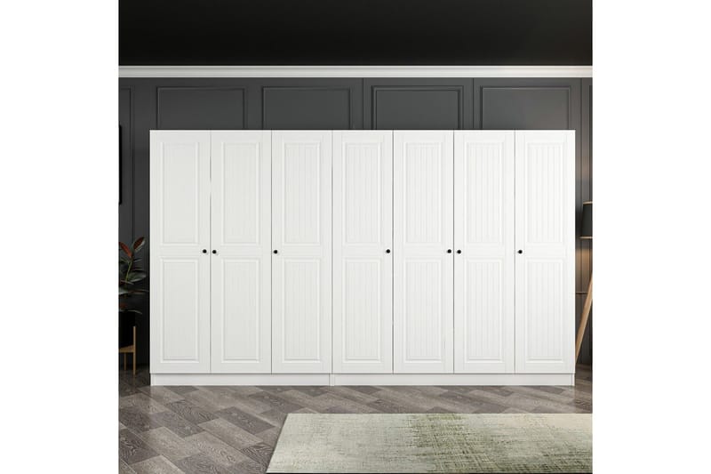Fruitland Garderobe 315 cm, Hvit