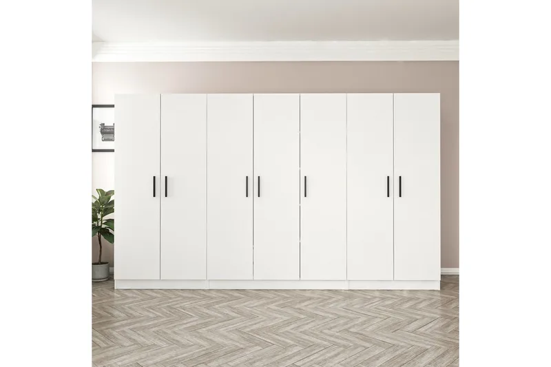 Fruitland Garderobe 315 cm, Hvit