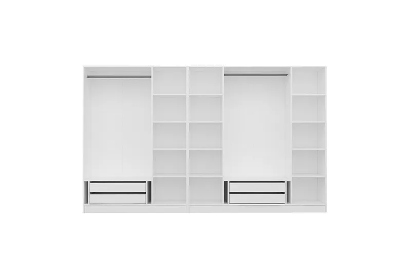 Fruitland Garderobe 315 cm - Hvit - Oppbevaring - Klesoppbevaring - Garderober & garderobesystem