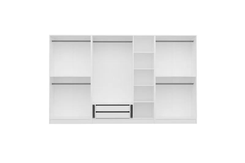 Fruitland Garderobe 315 cm - Hvit - Oppbevaring - Klesoppbevaring - Garderober & garderobesystem