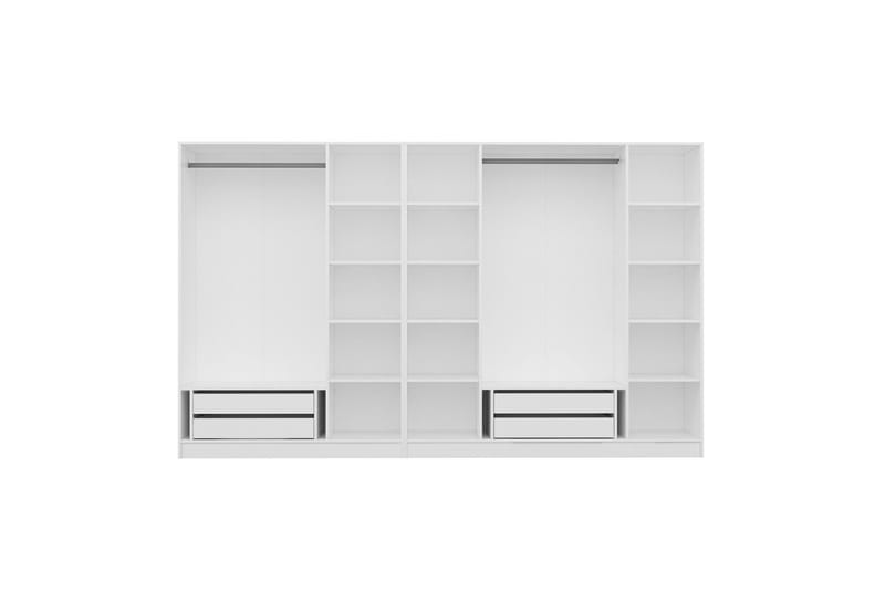 Fruitland Garderobe 315 cm - Hvit - Oppbevaring - Klesoppbevaring - Garderober & garderobesystem