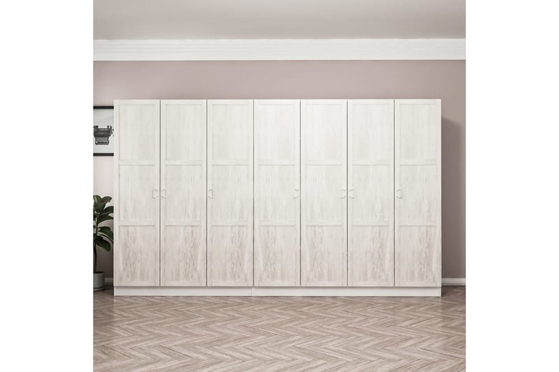 Fruitland Garderobe 315 cm - Hvit - Garderober & garderobesystem - Garderobeskap & klesskap