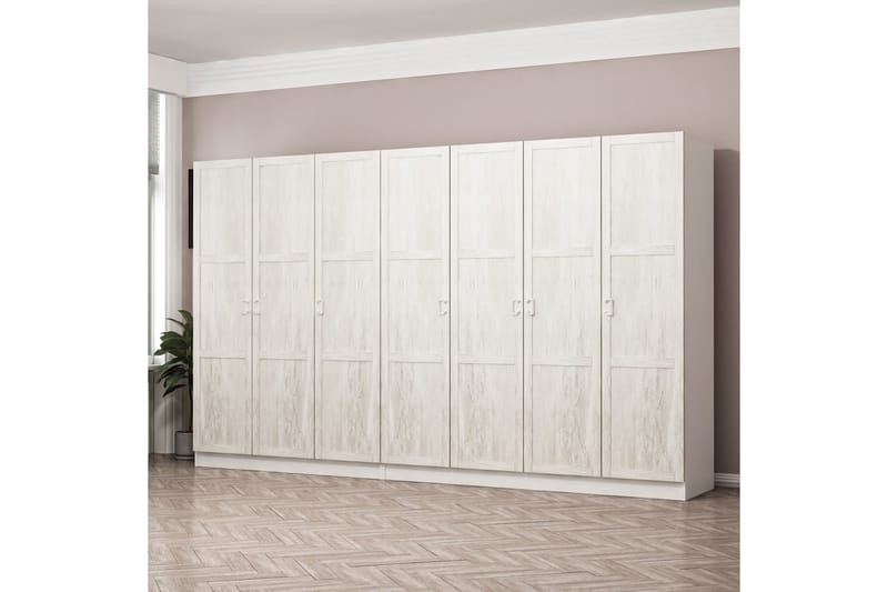 Fruitland Garderobe 315 cm - Hvit - Garderober & garderobesystem - Garderobeskap & klesskap