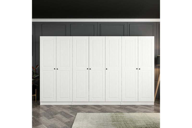 Fruitland Garderobe 315 cm - Hvit - Garderober & garderobesystem - Garderobeskap & klesskap