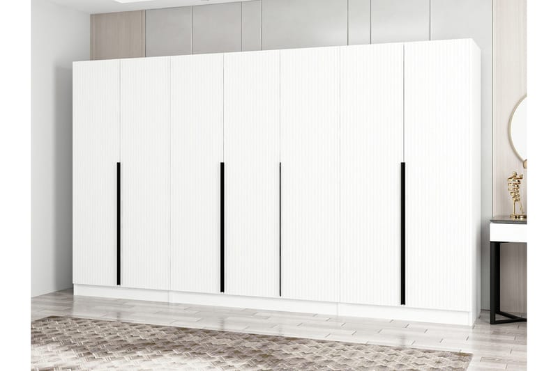 Fruitland Garderobe 315 cm - Hvit - Garderober & garderobesystem - Garderobeskap & klesskap