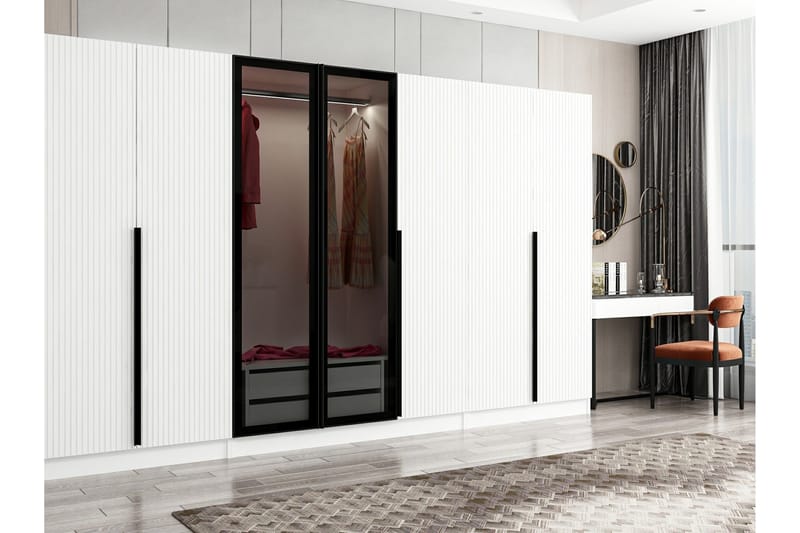 Fruitland Garderobe 315 cm - Hvit - Oppbevaring - Klesoppbevaring - Garderober & garderobesystem