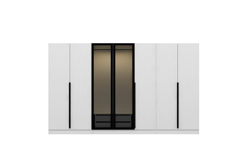 Fruitland Garderobe 315 cm - Hvit - Oppbevaring - Klesoppbevaring - Garderober & garderobesystem