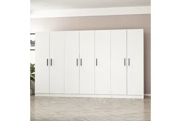 Fruitland Garderobe 315 cm - Hvit - Oppbevaring - Klesoppbevaring - Garderober & garderobesystem
