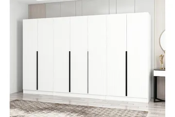 Fruitland Garderobe 315 cm - Hvit - Oppbevaring - Klesoppbevaring - Garderober & garderobesystem
