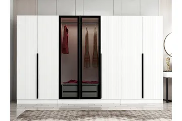 Fruitland Garderobe 315 cm - Hvit - Oppbevaring - Klesoppbevaring - Garderober & garderobesystem