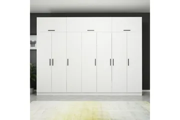 Fruitland Garderobe 315x235 cm - Hvit - Oppbevaring - Klesoppbevaring - Garderober & garderobesystem