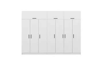 Fruitland Garderobe 315x235 cm - Hvit - Oppbevaring - Klesoppbevaring - Garderober & garderobesystem