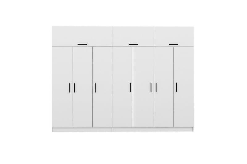 Fruitland Garderobe 315x235 cm - Hvit - Oppbevaring - Klesoppbevaring - Garderober & garderobesystem