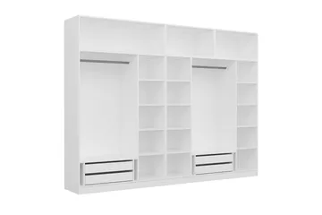 Fruitland Garderobe 315x235 cm - Hvit - Oppbevaring - Klesoppbevaring - Garderober & garderobesystem