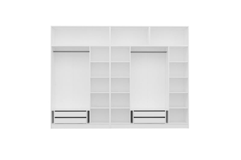 Fruitland Garderobe 315x235 cm - Hvit - Oppbevaring - Klesoppbevaring - Garderober & garderobesystem