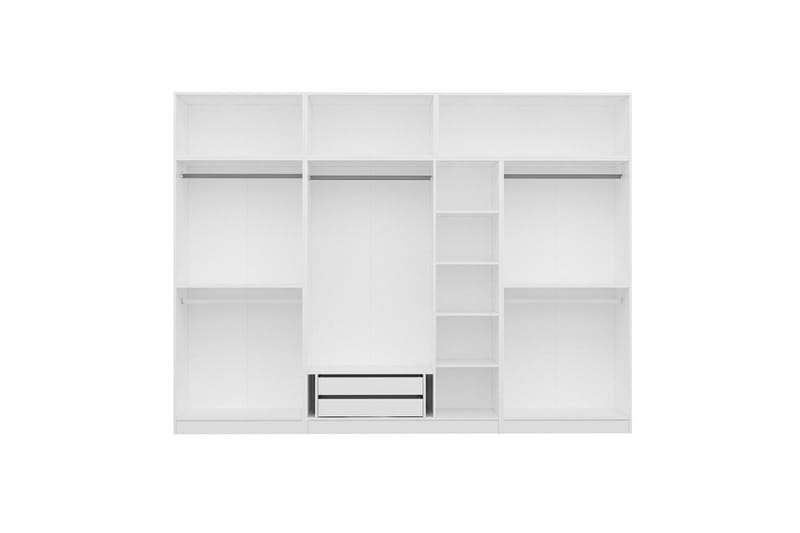 Fruitland Garderobe 315x255 cm - Hvit - Oppbevaring - Klesoppbevaring - Garderober & garderobesystem