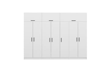 Fruitland Garderobe 315x255 cm - Hvit - Oppbevaring - Klesoppbevaring - Garderober & garderobesystem